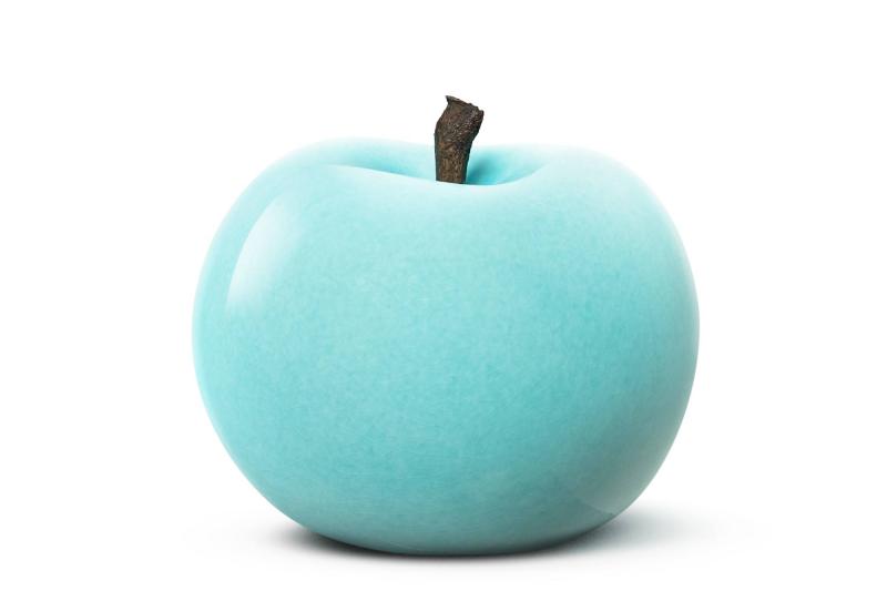 portuguese faience apple turquoise